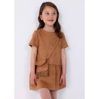Vestido Antelina + Bolso Marron