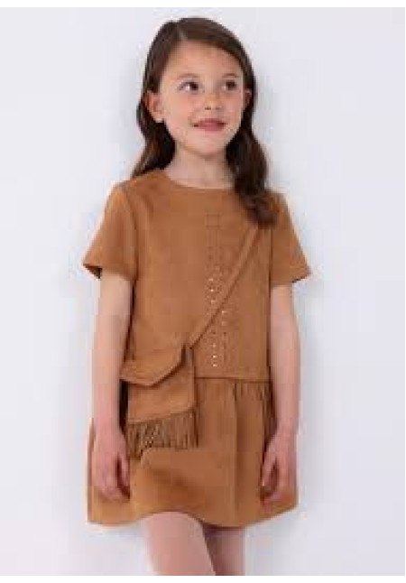 Vestido Antelina + Bolso Marron