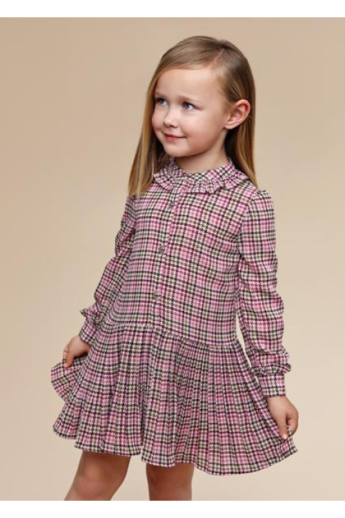 Vestido Cuadros Orquidea