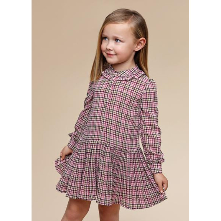 Vestido Cuadros Orquidea