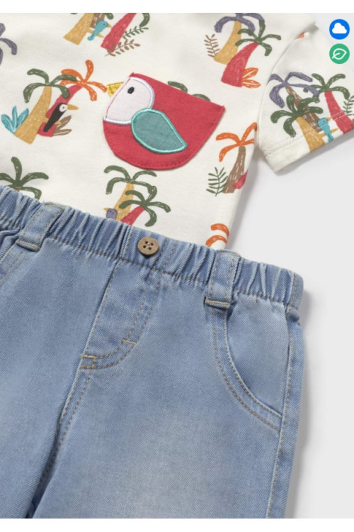 Conjunto 2p Estampado Palmeras