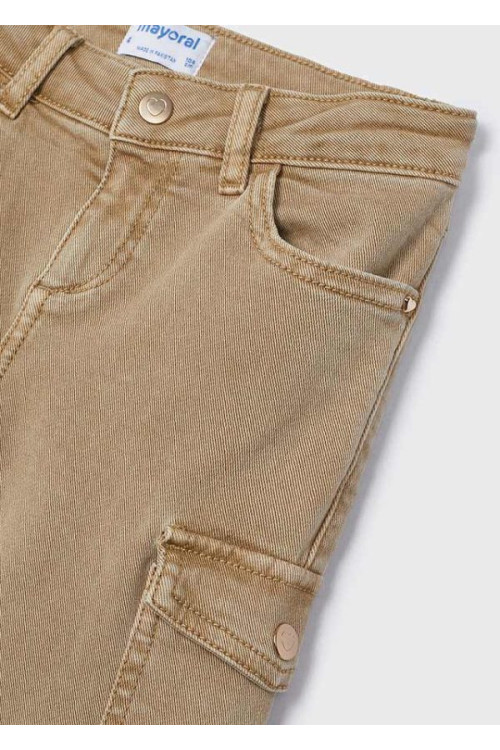 Pantalón Sarga Acampanado Cacao