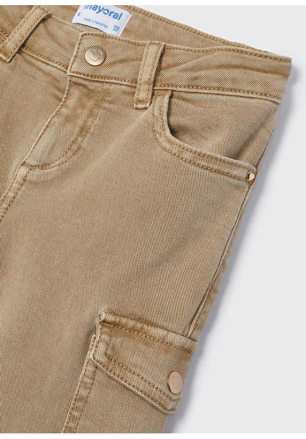 Pantalón Sarga Acampanado Cacao