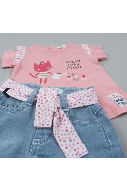Conjunto 2p Spring Rosa