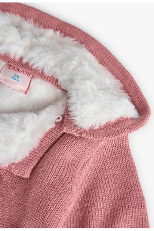 Chaqueta Castaña Rosa