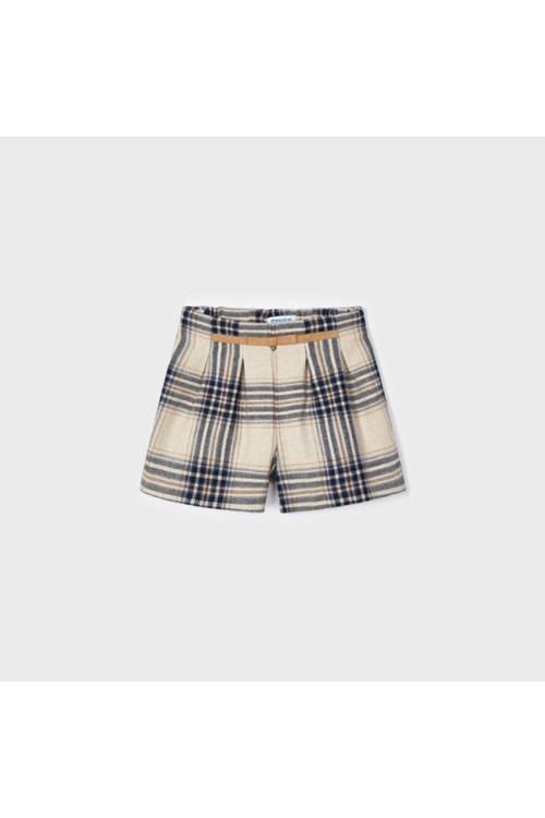 Pantalón Corto Cuadros Marino
