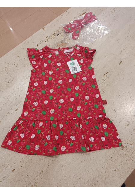 Vestido + Cinta Fresas