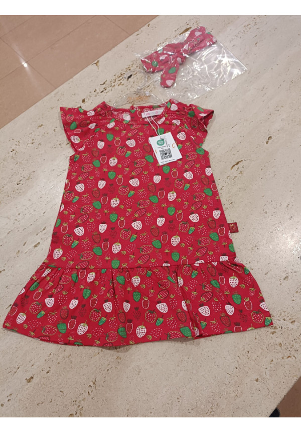 Vestido + Cinta Fresas
