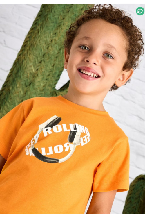 Camiseta Auriculares Naranja