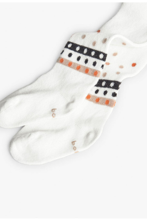 Leotardos Bebé Crudo Puntos