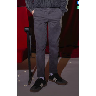 Pantalón Chino Slim Gris Pantalón Chino Slim Gris