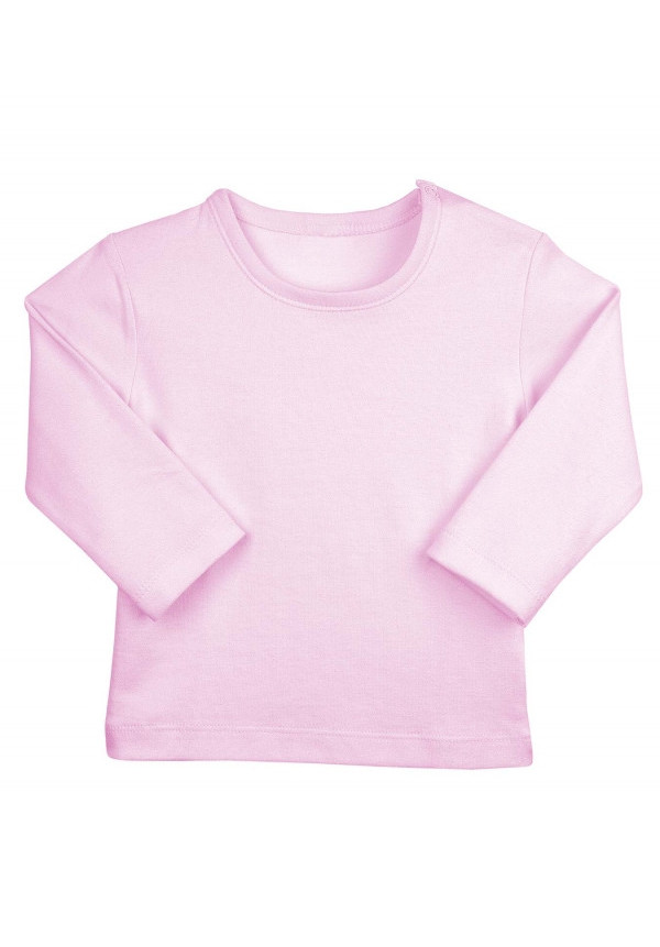 Camiseta Básica M/L Rosa 