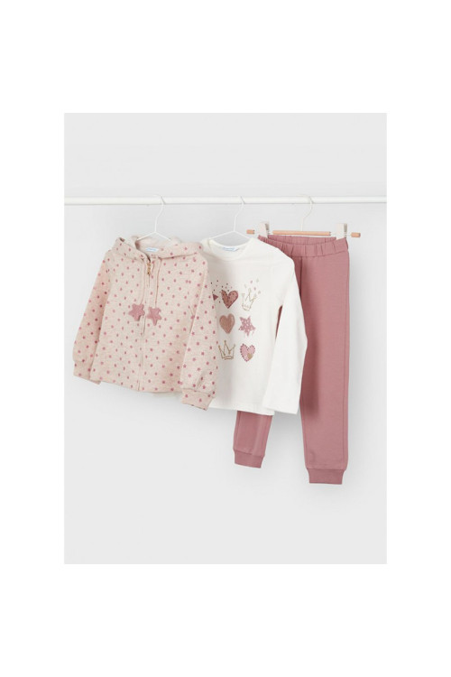 Chandal 3p Estrellas Rosa