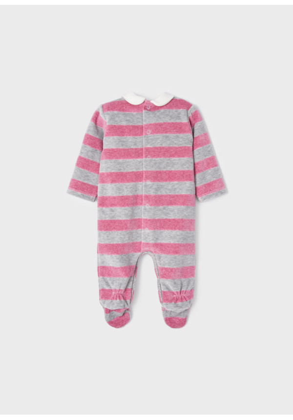 Pijama Bebé Gris/Rosa