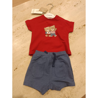 Conjunto 2p Rojo Osos