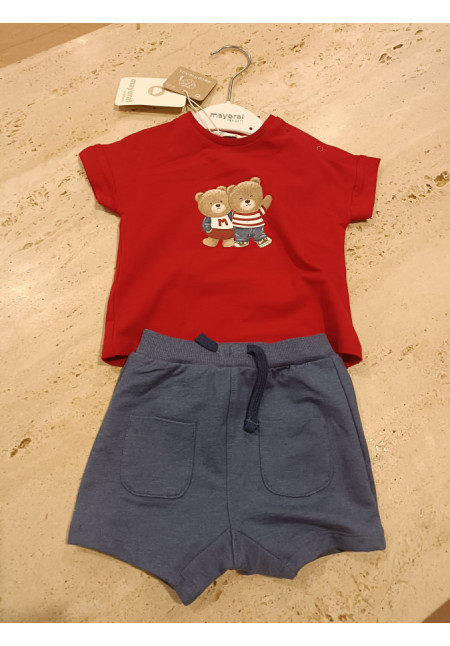 Conjunto 2p Rojo Osos