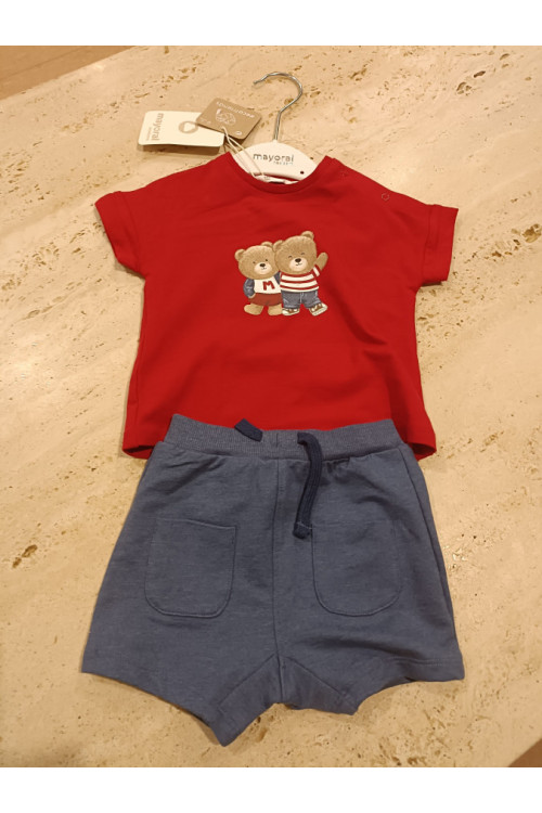 Conjunto 2p Rojo Osos