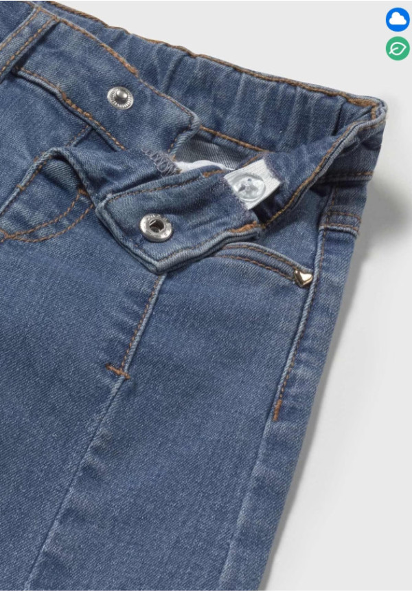 Pantalón Vaquero Wide Azul Medio