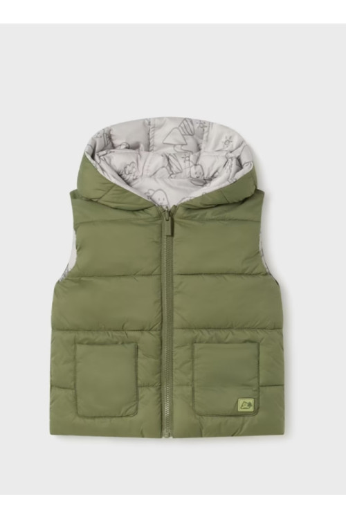 Chaleco Acolchado Reversible Bosque