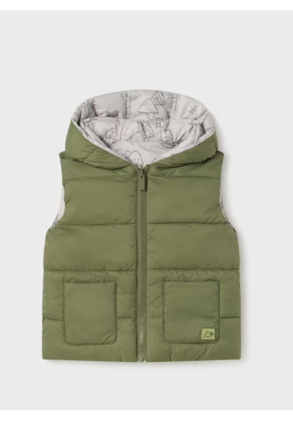 Chaleco Acolchado Reversible Bosque