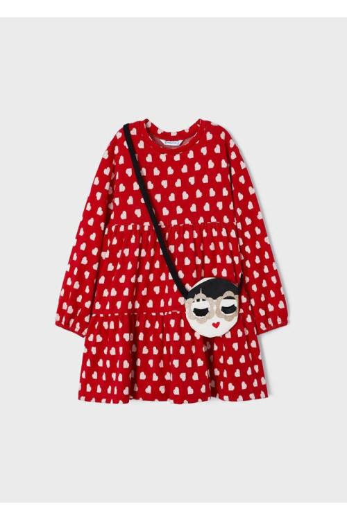 Vestido Corazones Rojo