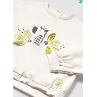 Pullover Bordado Hueso/Pistacho