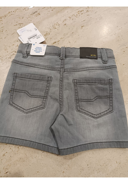 Pantalón Vaquero Corto Gris Claro