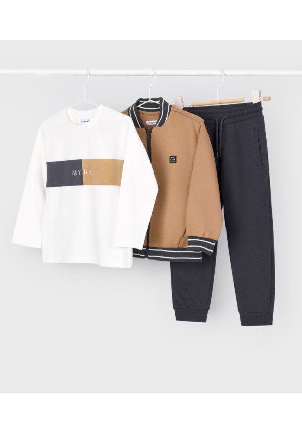 Chandal 3p Caramelo