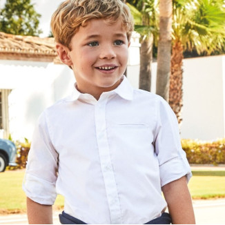 Camisa Larga Blanco