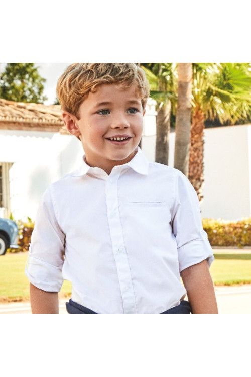 Camisa Larga Blanco