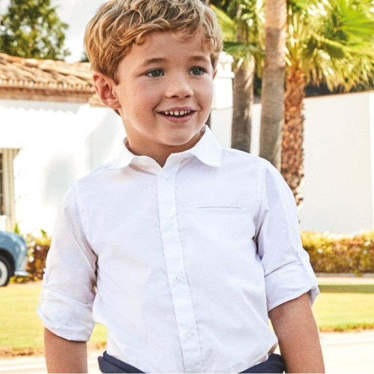 Camisa Larga Blanco