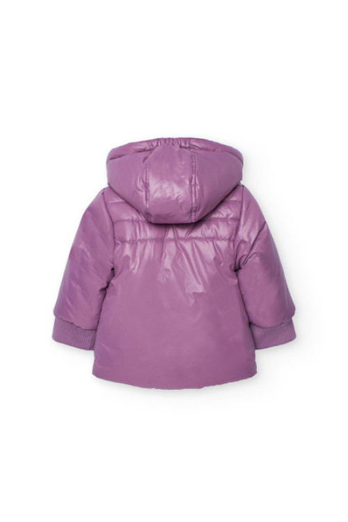 Parka Acolchada Reversible Morada