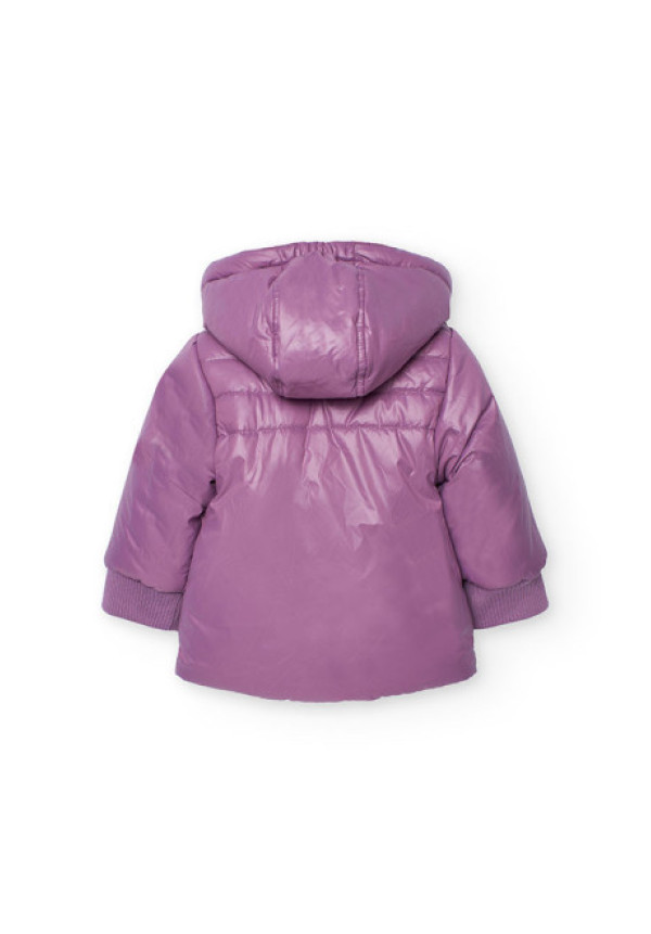 Parka Acolchada Reversible Morada