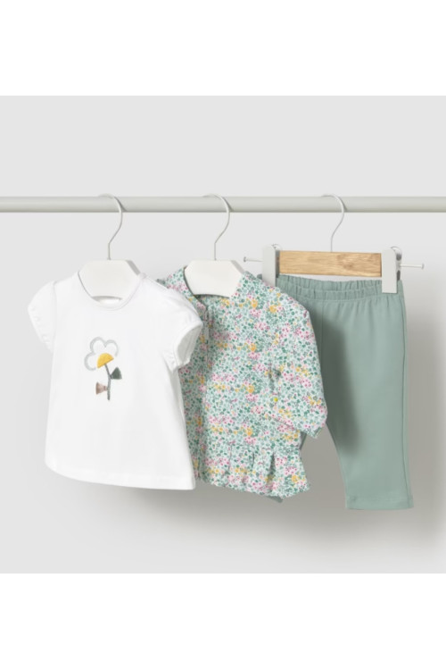 Conjunto 3p Flores Jade