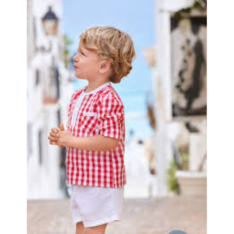 Conjunto 2p Rojo Blanco