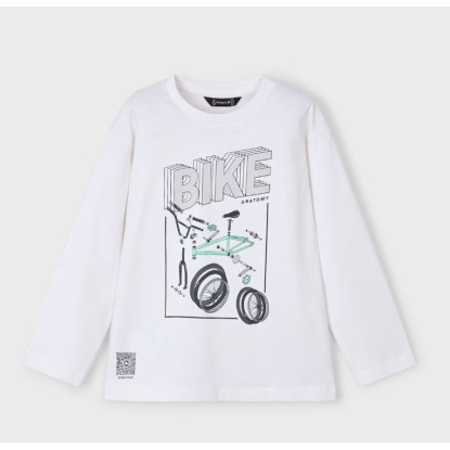Camiseta M/L Blanco Bike
