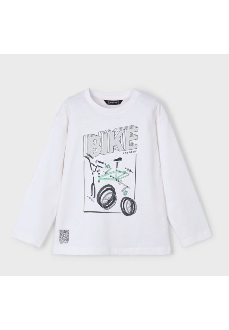Camiseta M/L Blanco Bike
