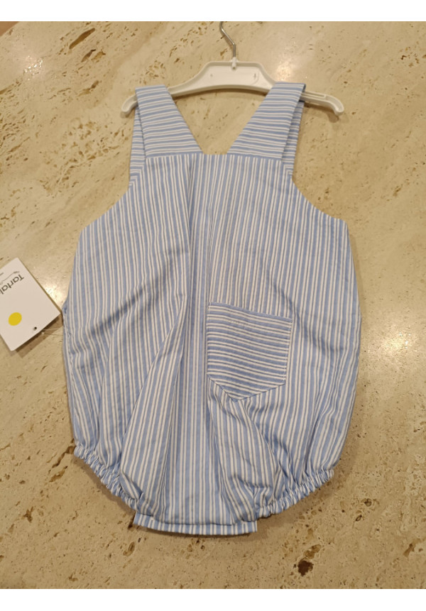 Peto Azul Rayas/Blanco