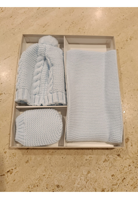 Set Bufanda Celeste