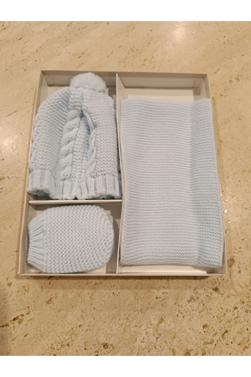 Set Bufanda Celeste