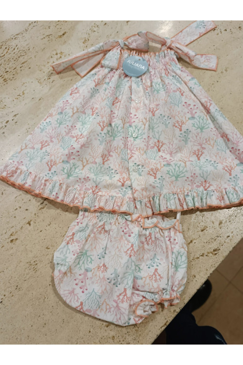 Vestido 2p Estampado Corales