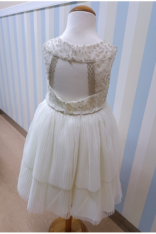 Vestido Ceremonia Tul/Dorado
