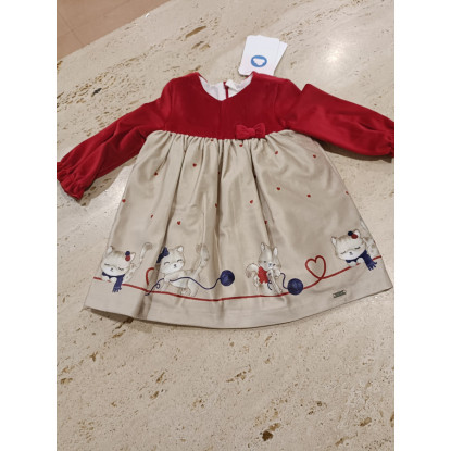 Vestido Guinda Gatos