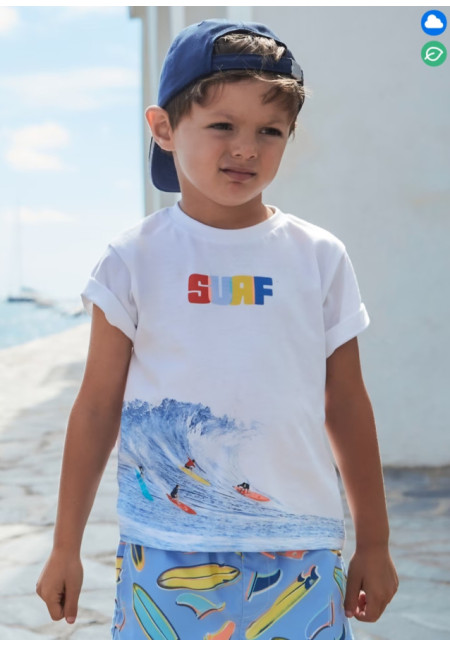 Camiseta M/C Surf Blanco