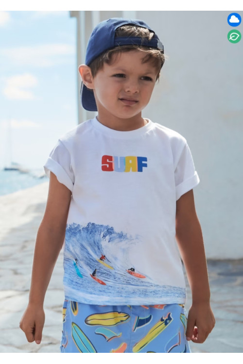 Camiseta M/C Surf Blanco