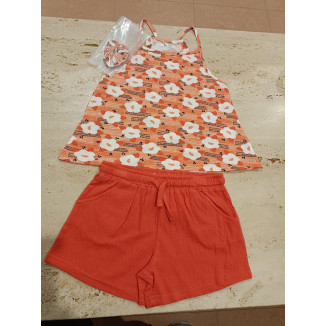 Conjunto 2p + Coletero Naranja
