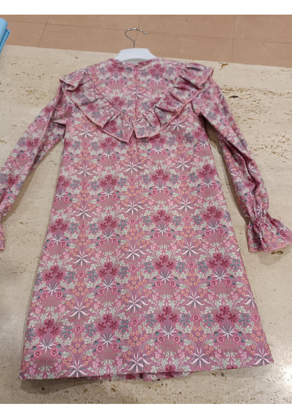 Vestido Flores Rosa
