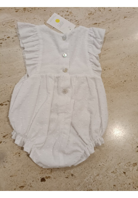 Pelele Plumeti Blanco