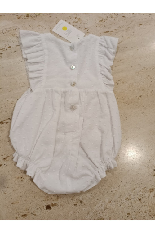 Pelele Plumeti Blanco