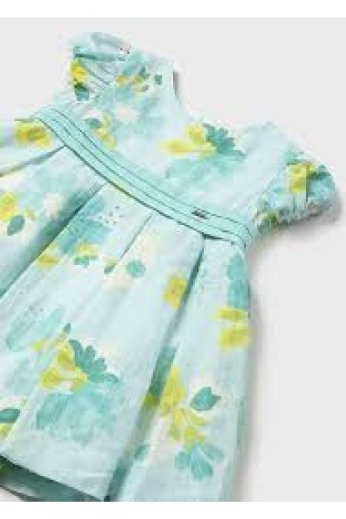 Vestido Estampado Azul Flores